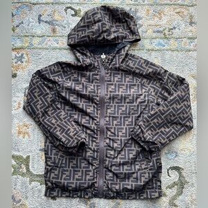 Fendi Kids Unisex Size:6 Fendi Print Reversible Windbreaker Jacket